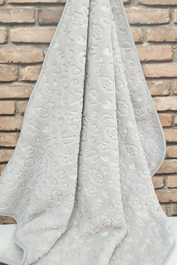 Özdilek Bebek Battaniyesi Yeni Model Açık Gri