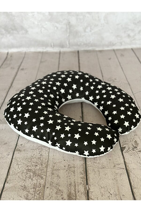 JUNİPERUS Çift Taraflı Emzirme Yastığı Bebek Destek Minderi Hamile Yastığı