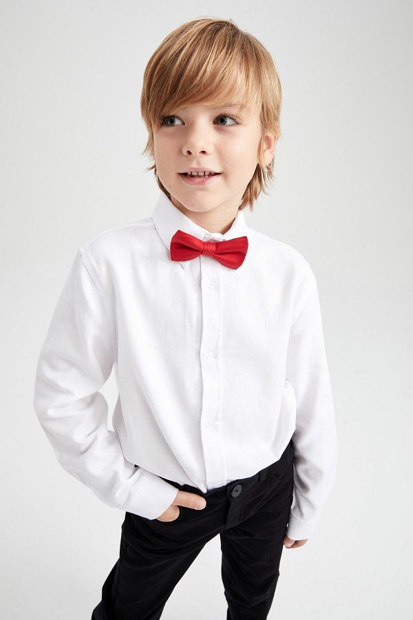 White shirt red bow tie new arrivals