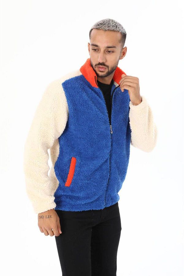 Embroidered fleece cardigan clearance