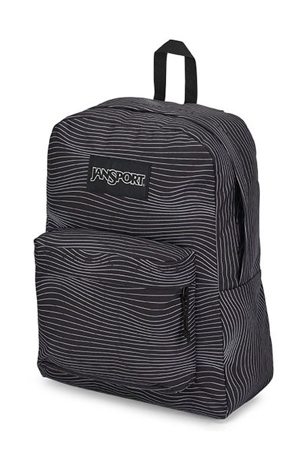 Jansport Superbreak Plus Black Striped Backpack Trendyol