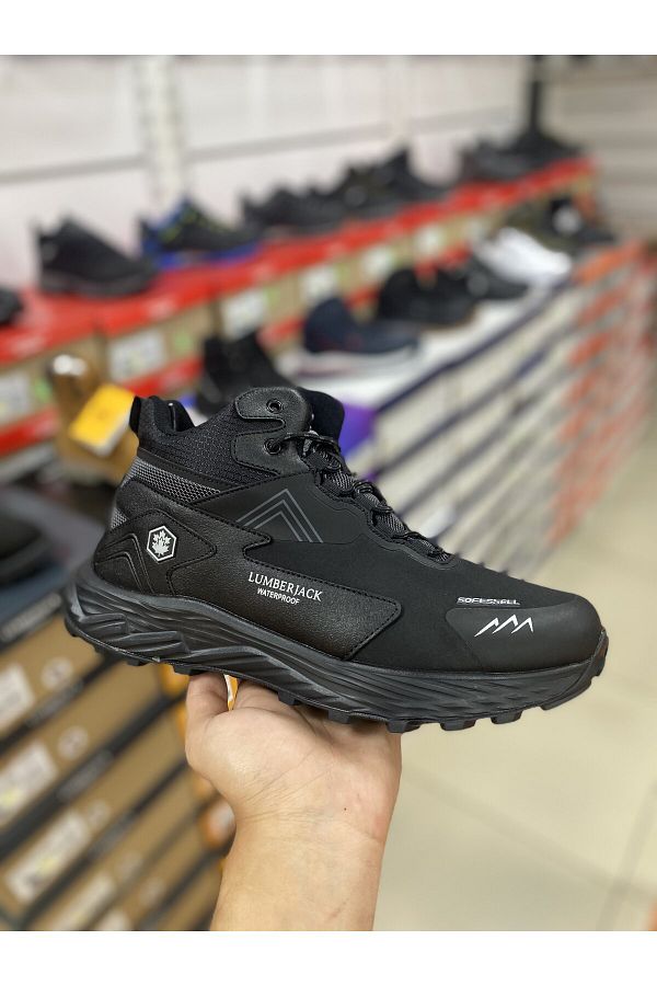 Lumberjack Burk Black Waterproof Softshell Men s Outdoor Boots Trendyol