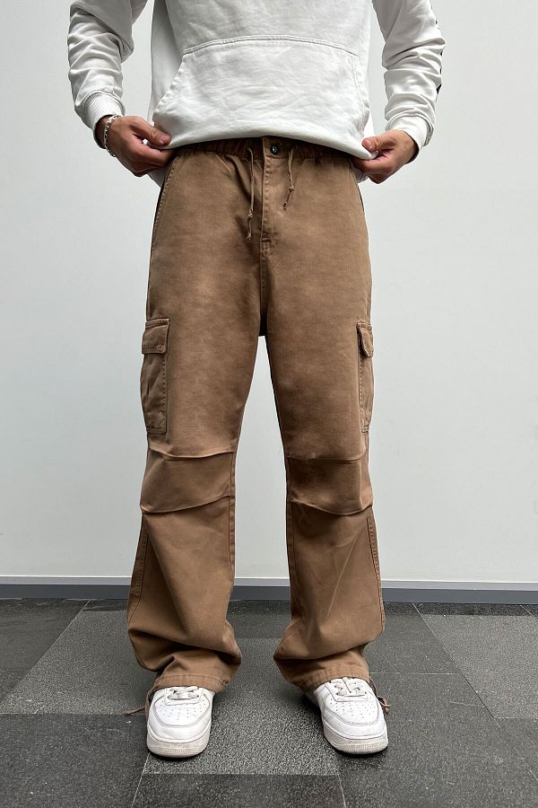 Mens cargo pants with ankle ties sale