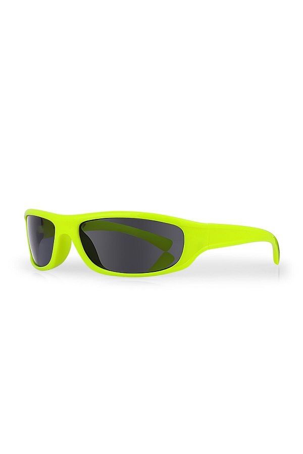 Kinary Cycling Sunglasses Fluorescent Bright Frame Black Glass 3007 Trendyol