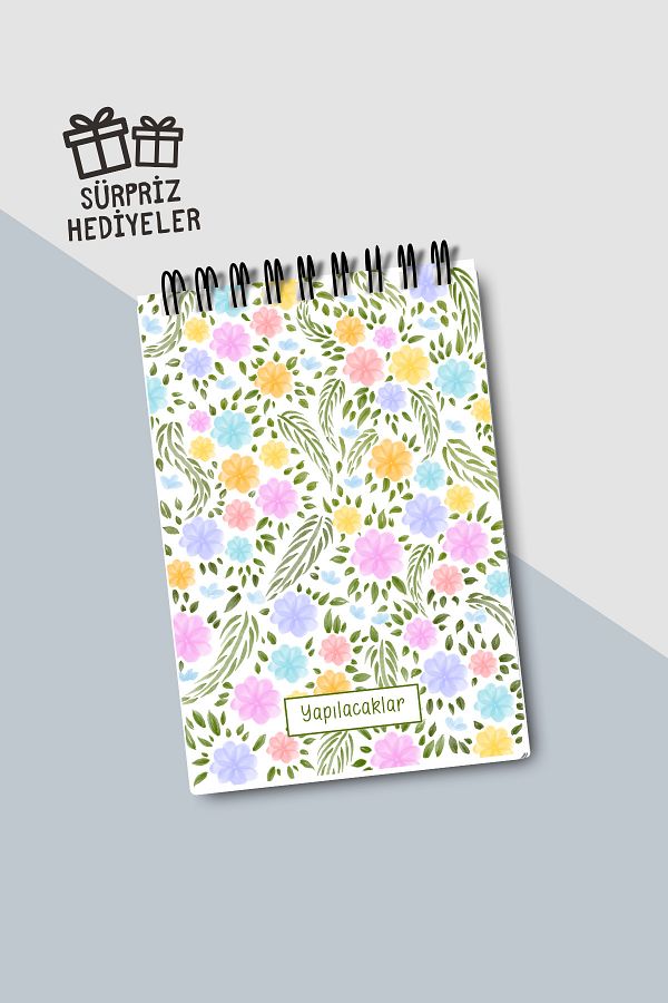 Eldesen Tasarım-Do List A6 Notebook with Flexible Cardboard Cover, Mini Notebook 1