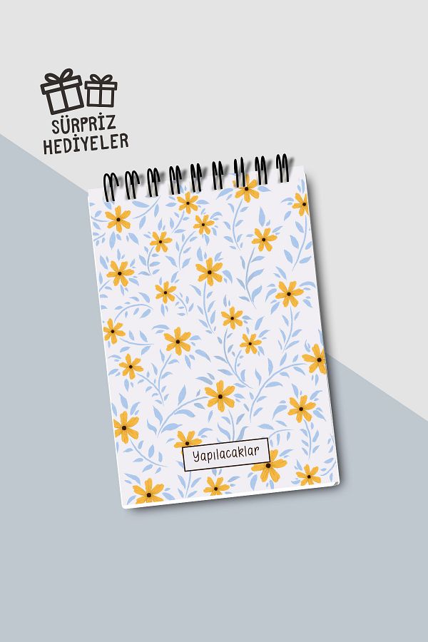 Eldesen Tasarım-Do List A6 Notebook with Flexible Cardboard Cover, Mini Notebook 1