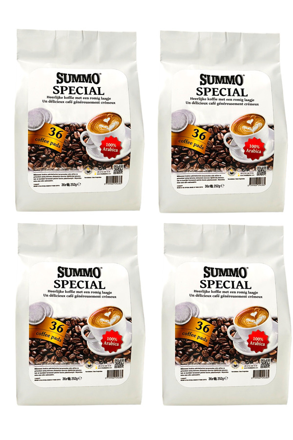 SUMMO-Senseo Pod Special Pod Brown 144 Pieces (4X36 Pod) 1