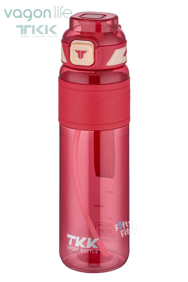 Vagonlife-TKK 1000 ML Dual Use Tritan Water Bottle with Straw/Comfortable Drinking Bpa Free with Carrying Strap FFTKK102 1