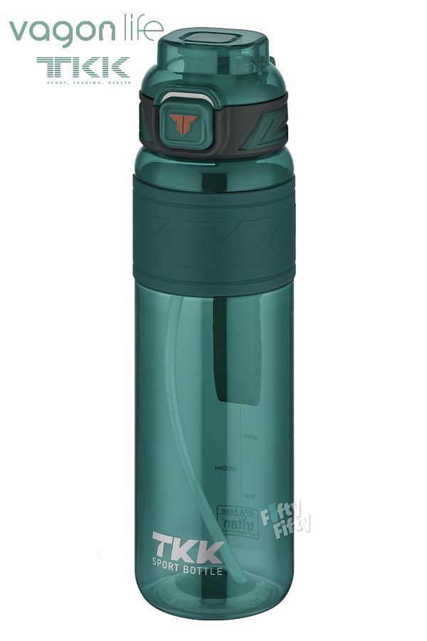 Vagonlife-TKK 1000 ML Dual Use Tritan Water Bottle with Straw/Comfortable Drinking Bpa Free with Carrying Strap FFTKK102 1