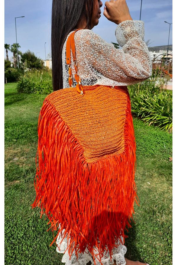 G ZMOSSE Special Design Paper String Bag Trendyol