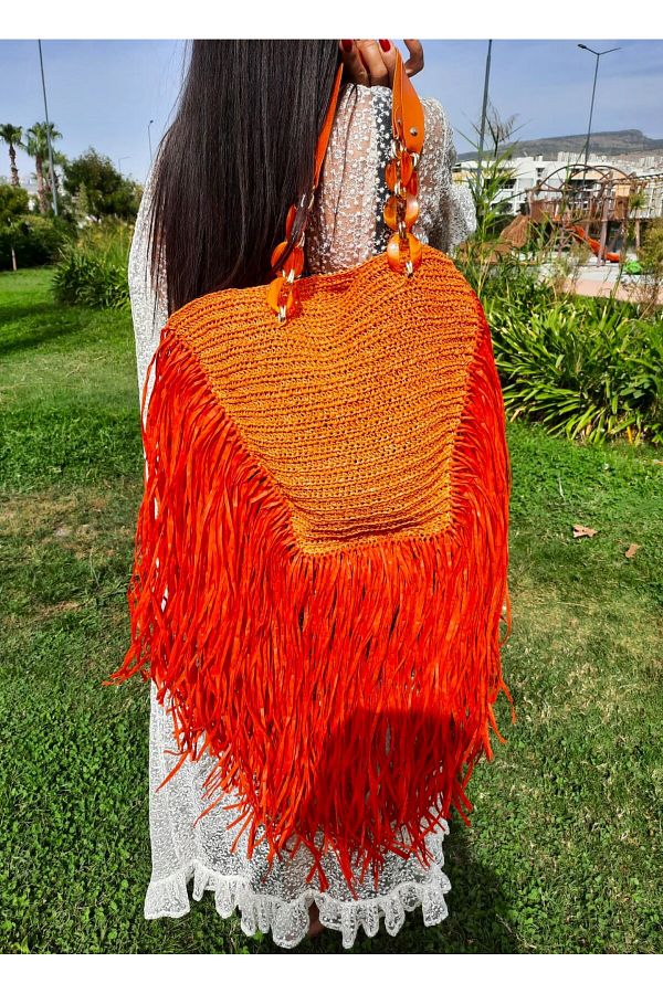 G ZMOSSE Special Design Paper String Bag Trendyol