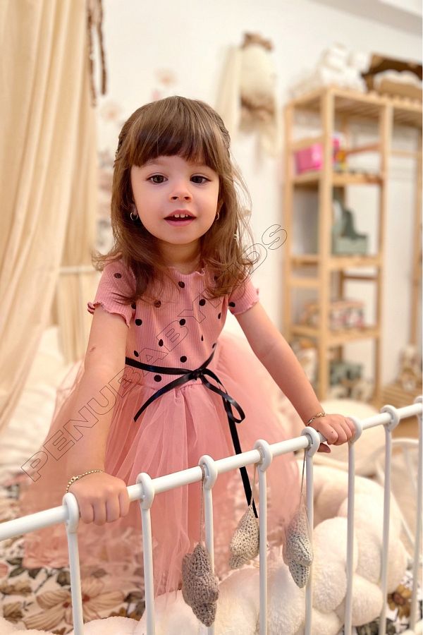 Dusty rose baby dress deals