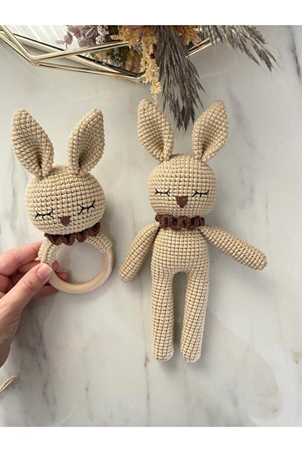 Zey's Amigurumi Amigurumi Tavşan Uyku Arkadaşı Ve Çıngırak
