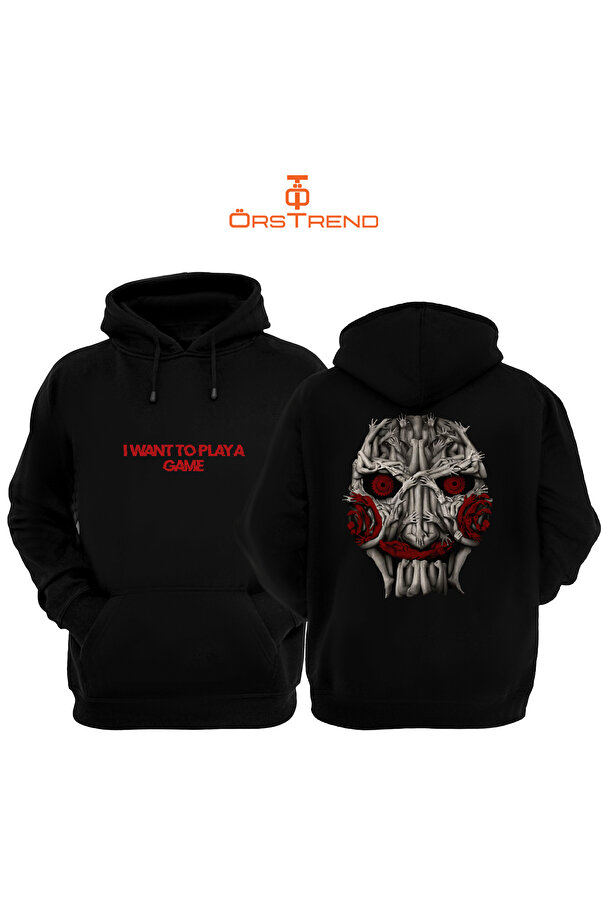 ÖRSTREND Saw X Saw 10 Printed Thread Unisex Black Hooded