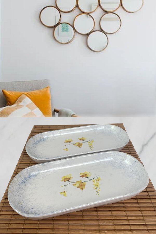 Keramika-Hercai Noyan Kayak Salad Plate 26cm 2 Pieces 1