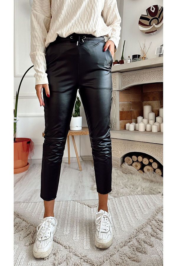 Simsibutik Matte Leather Pants Trendyol