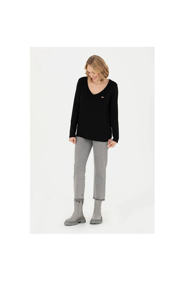 U.S. Polo Assn.-BAZA. Polo Assn. Pantaloni de damă din denim 1