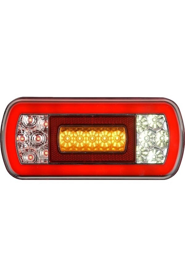 GPR AUTO PARTS-RECTANGULAR NEON LED STOP LAMP 24 VOLT NEW GENERATION 1