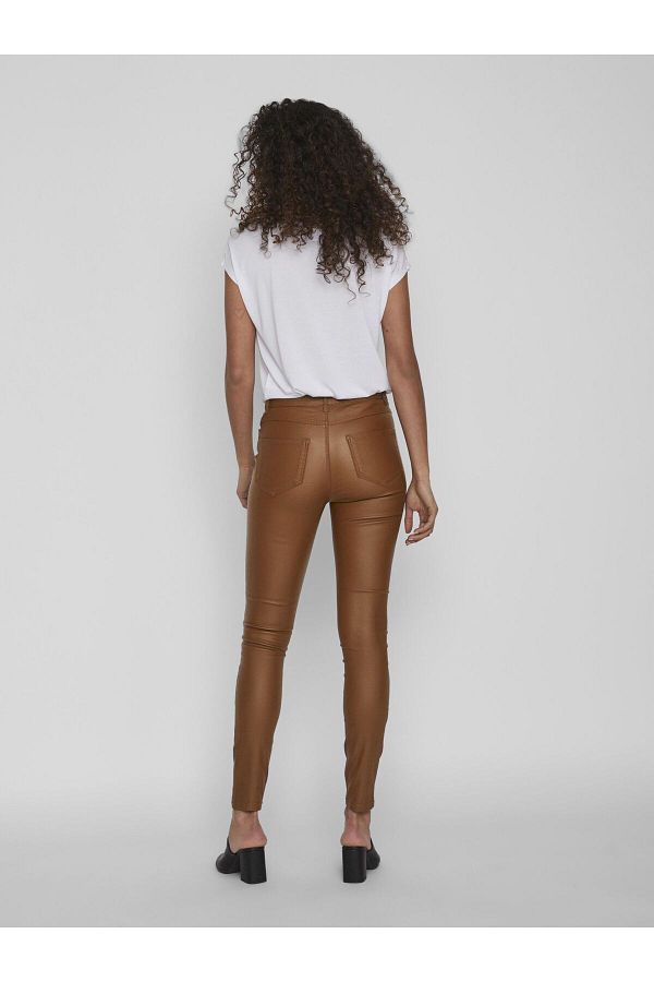 VILA Skinny Fit Jeans Coated Trendyol