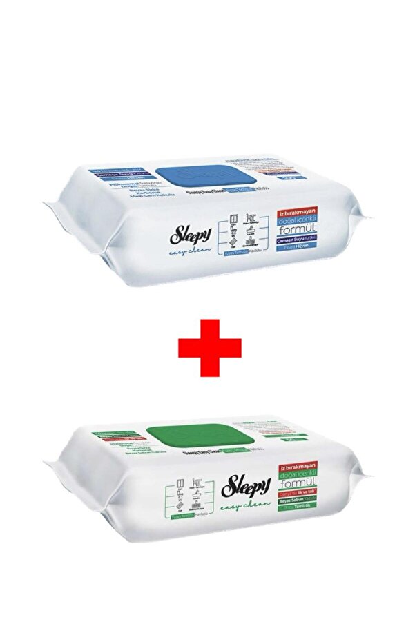Sleepy Easy Clean Beyaz Sabun Katkılı+Çamaşır Suyu Katkılı 2X100 (200 Yaprak)