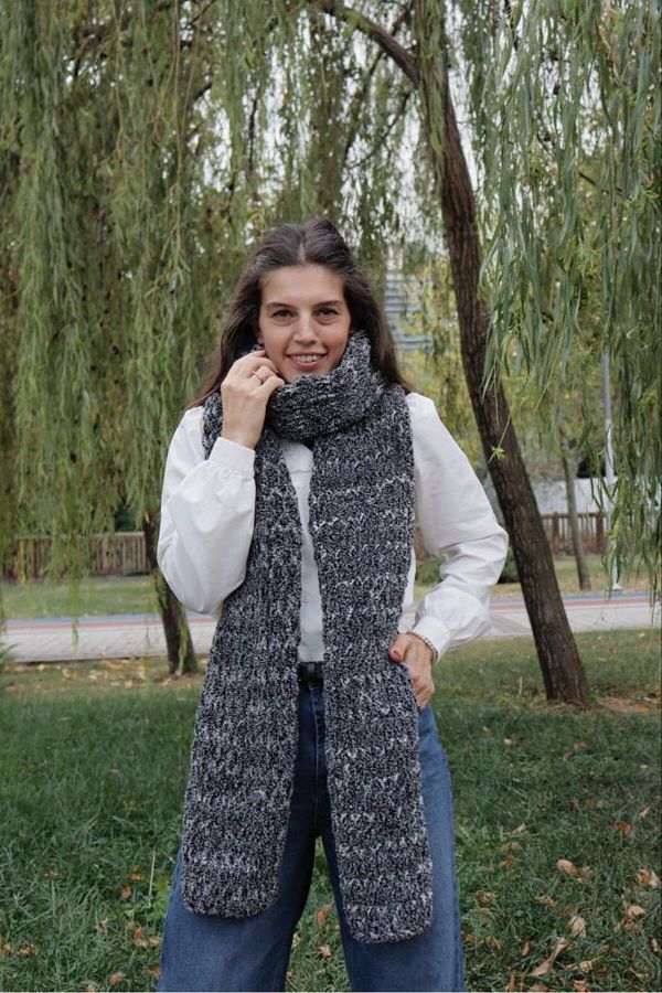 Hand knitted scarf new arrivals
