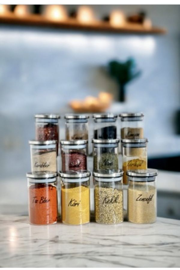 Borosilicate glass spice jar on sale