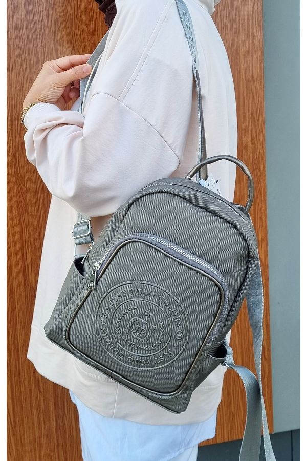 Just Polo-حقيبة ظهر JUSTPOLO الأصلية للنساء من LACOSTE مكونة من 5 أقسام 1