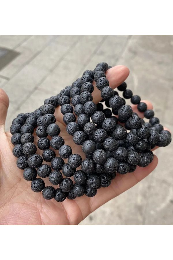 NBS Beautiful Naturel Stones Lava Volcanic Real Natural Stone Bracelet Life Energy 1 piece Trendyol