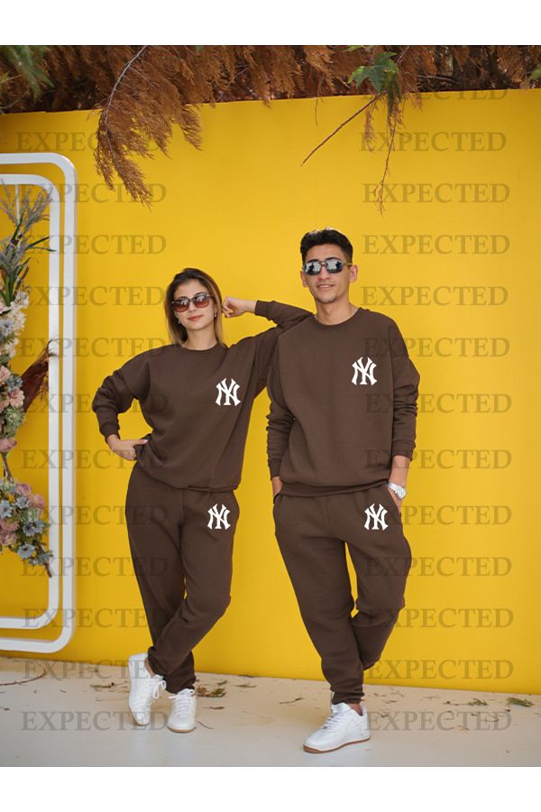 EXPECTED-Σετ φόρμας Dear Couple Combination Top and Bottom printed - 3 νήματα 1