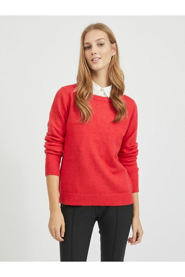 VILA-Strickpullover Rundhalsausschnitt 1
