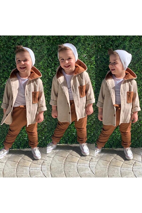 Moon KAHVERENGİ PANTOLON VE CEKET TAKIM