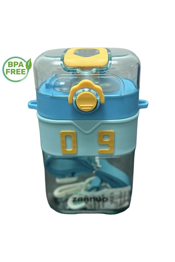BLUE SİDE-Water Bottle with Creative Phone Holder Pinterest Water Bottle Children's Water Bottle and Water Bottle 1000ml BPA FREE 1