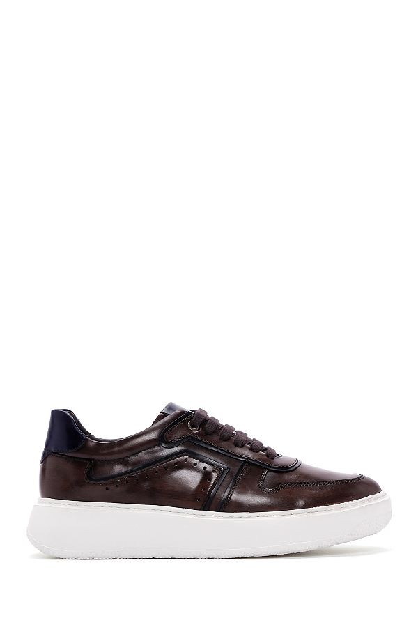 Derimod Sneakers Brown Flat Trendyol