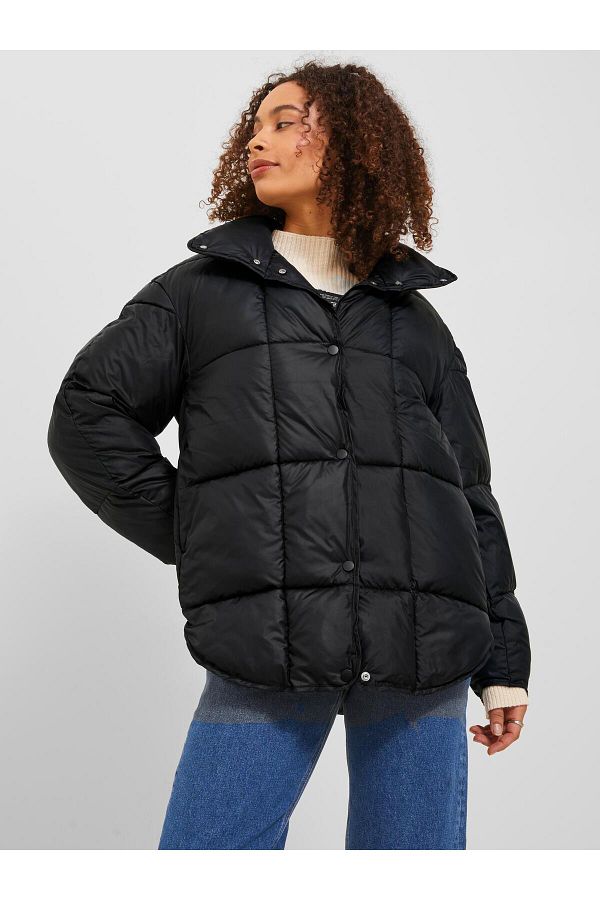 Jack Jones Jack Jones Jxcora Quilted Jacket Otw Sn Women s Black Coat Trendyol