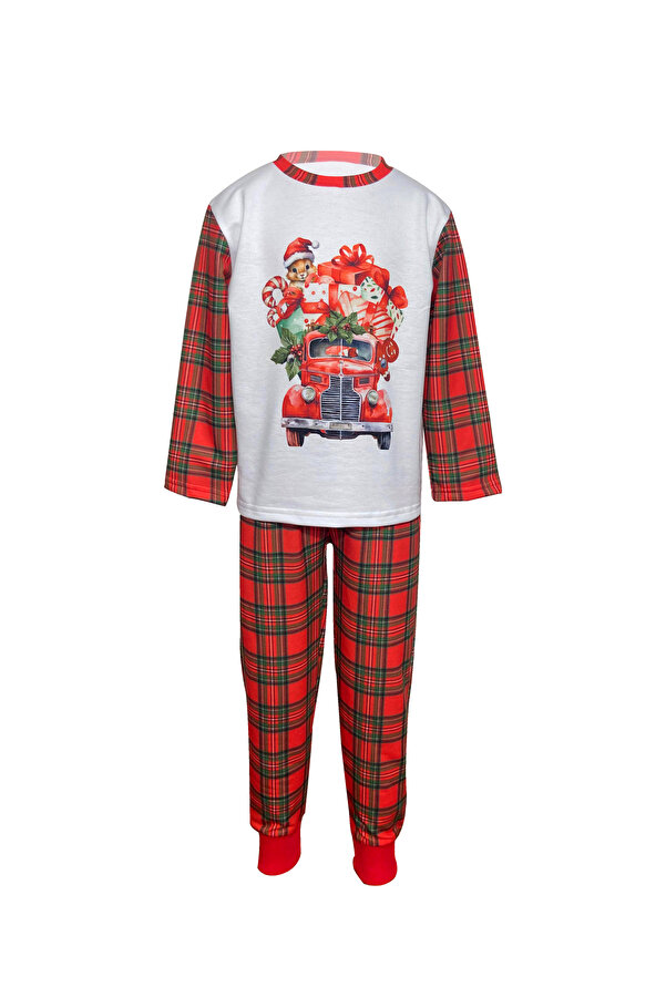 Bolder Unisex Yeni Yıl Baskılı Pijama Takımı