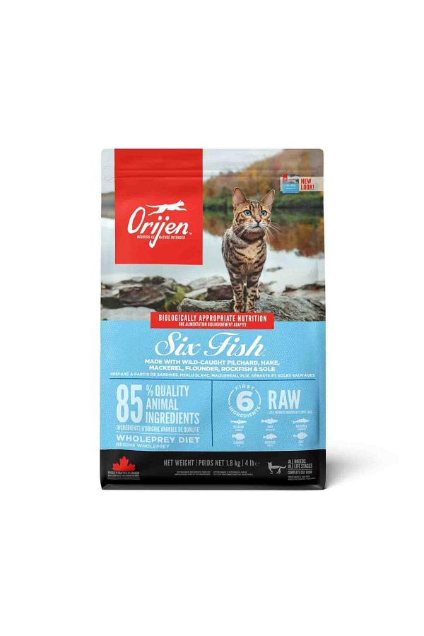 Orijen Six Fish Cat Grain Free Cat Food with 6 Fishes 1.8kg Trendyol