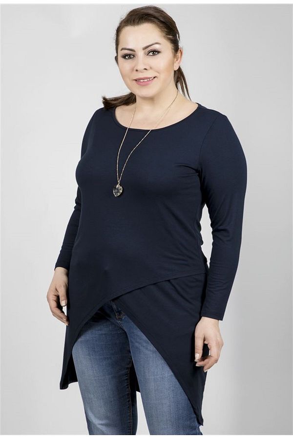 MYLİNE-Asymmetrical Long Tunic in Front 1