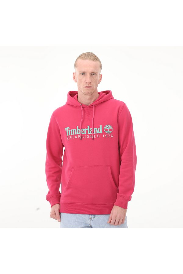 Pink timberland hoodie on sale
