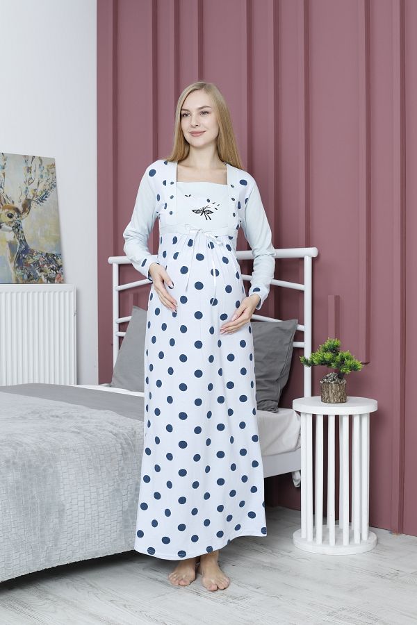 Long sleeve maternity nightdress shop