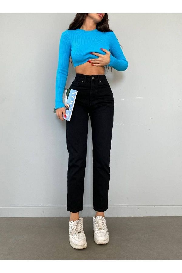 Mama boyfriend jeans top