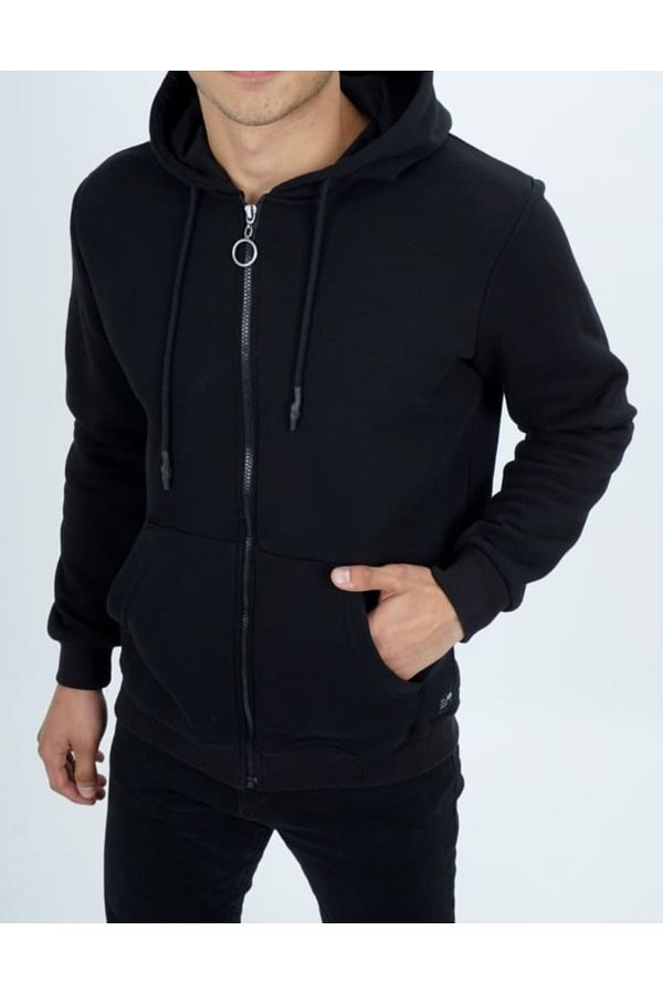 DYNAMO-Men's Hooded Thick Sweatshirt Zippered Jacket 1