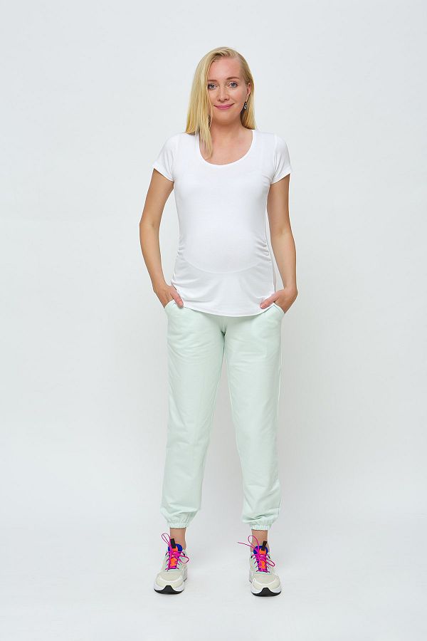 Motherway-Pantaloni de sport de maternitate verzi de damă 1
