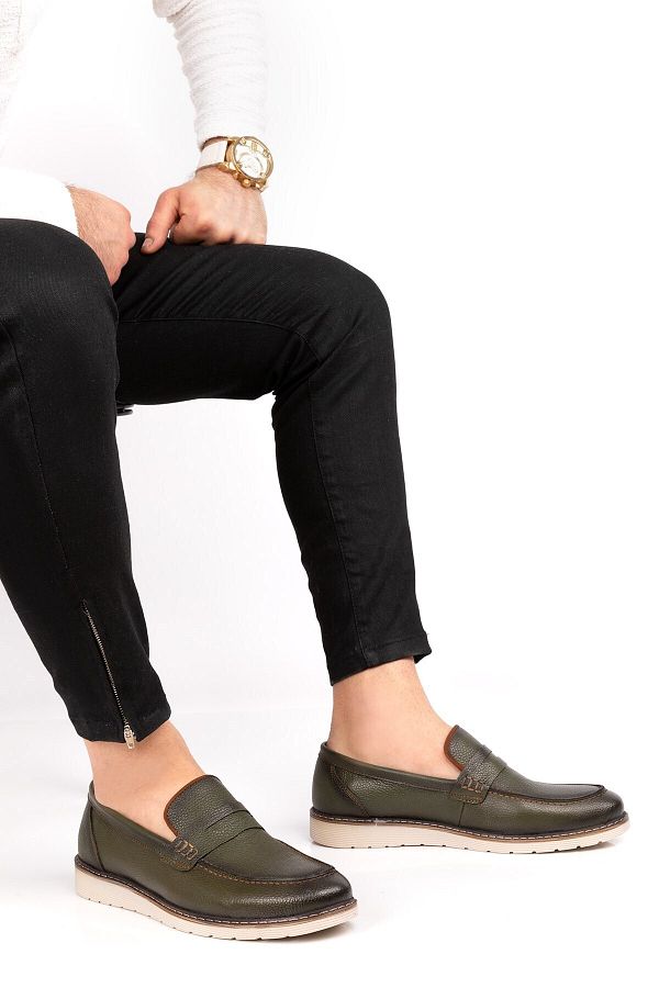 maximoda Men s Green Genuine Leather 5 Color Classic Shoes Trendyol