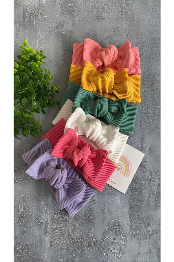 ESES BEBE Kız Bebek Ribana Bandana Set 6lı