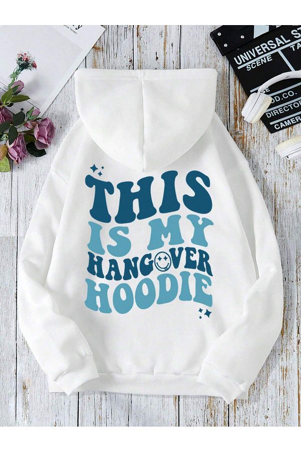 Fasel This Is My Hangover Hoodie Printed Unisex Hooded Hoodie Trendyol