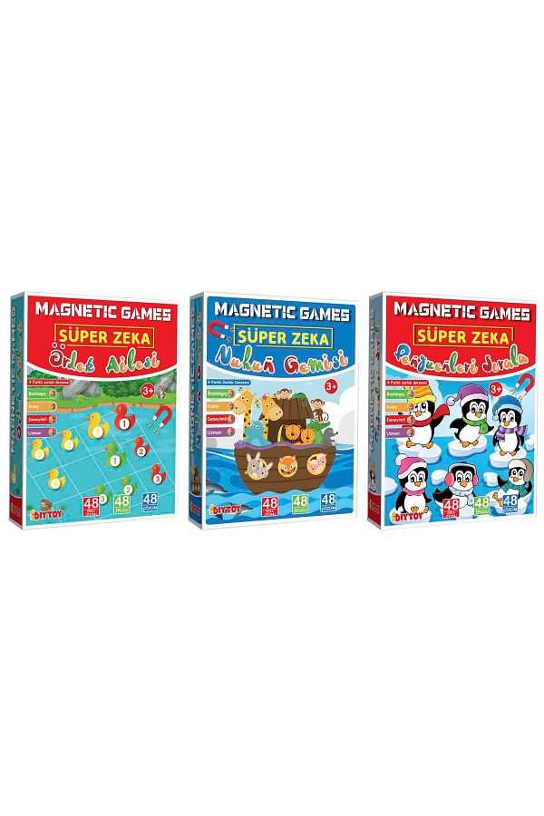 DIY Toys-Magnetic Intelligence Game Duck Family - Noah's Ark - Sort Penguins 1