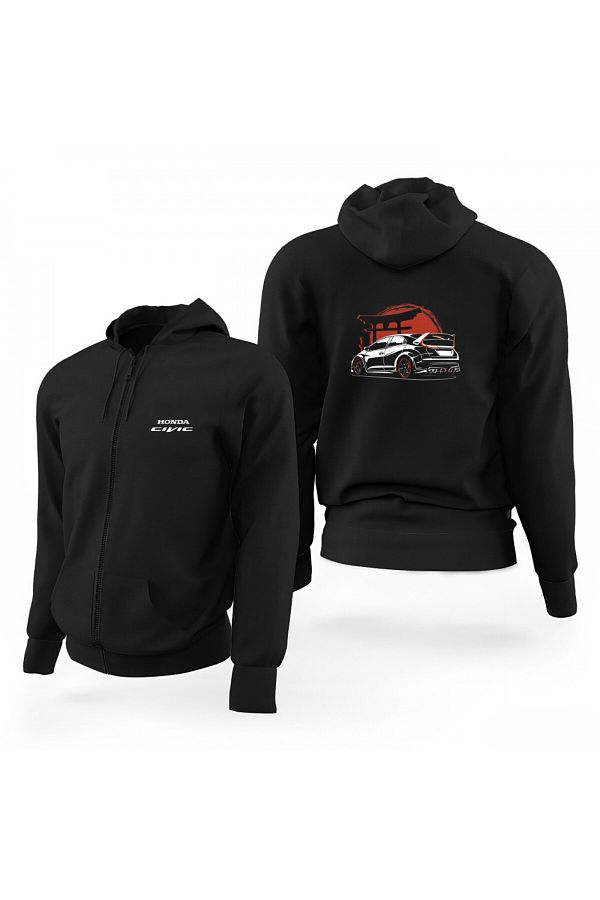 Vordevia Honda Civic Limited Edition Hooded Sweatshirt Trendyol