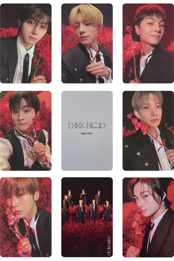 ENHYPEN DARKBLOOD shopee トレカ トレカ セット 7枚 ENHYPEN DARK BLOOD Kpopmerch shopee 2.0 Lucky Draw Photocard