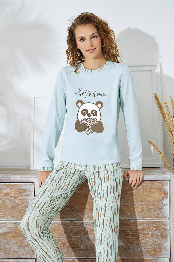 Sevim-15346 PRINTED PAJAMAS SET 1