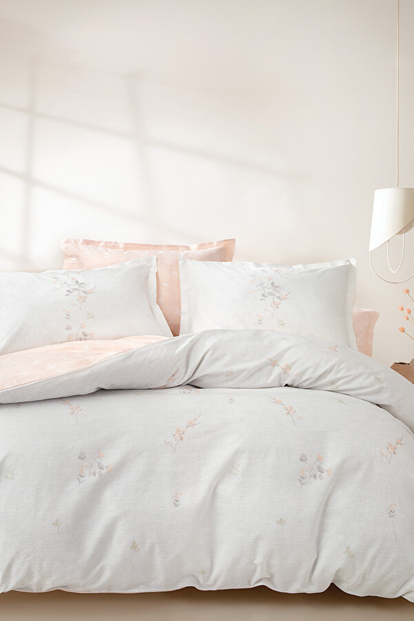 Yataş Ember Çift Kişilik Ranforce Nevresim Seti - Pudra